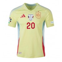 Spain Pedri Gonzalez #20 Replica Away Shirt Euro 2024 Short Sleeve